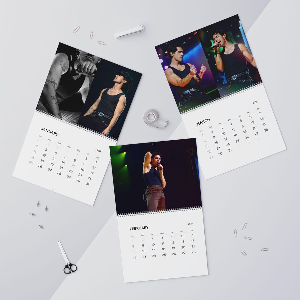 Joe Jonas Wall Calendar (2026)