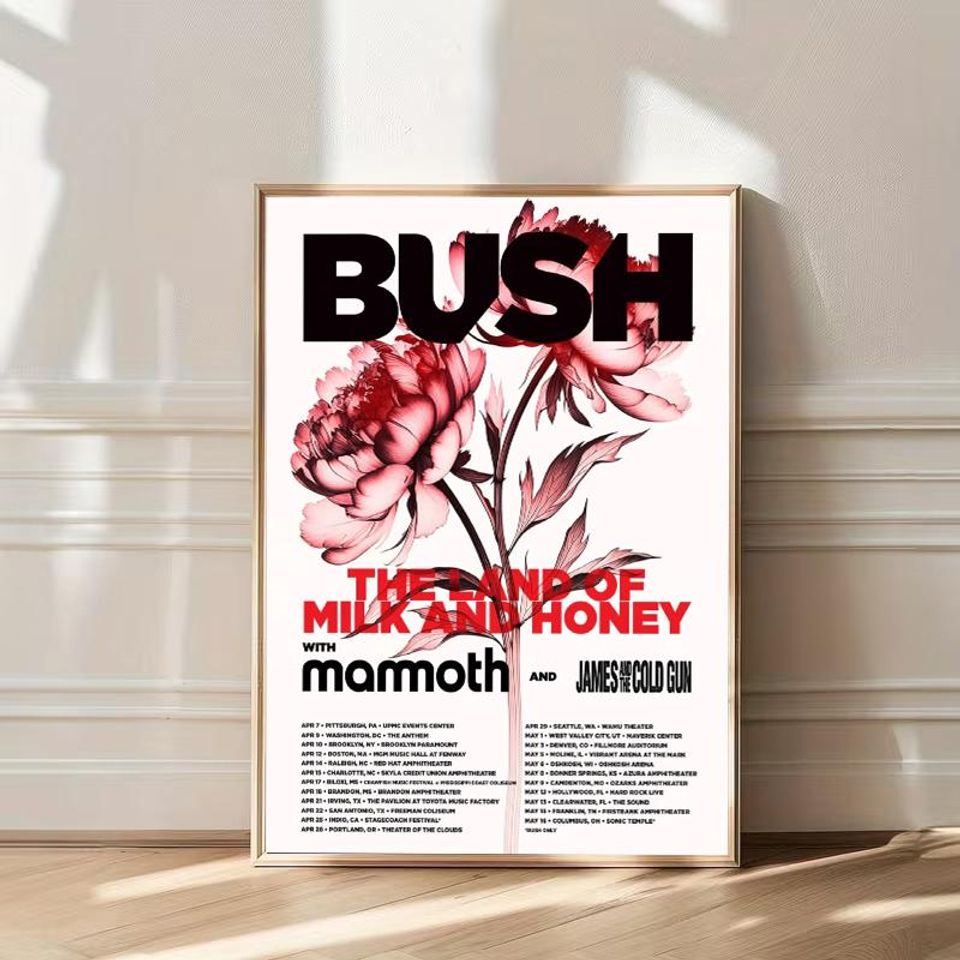 Bush Band Tour 2026 Poster, Custom Poster