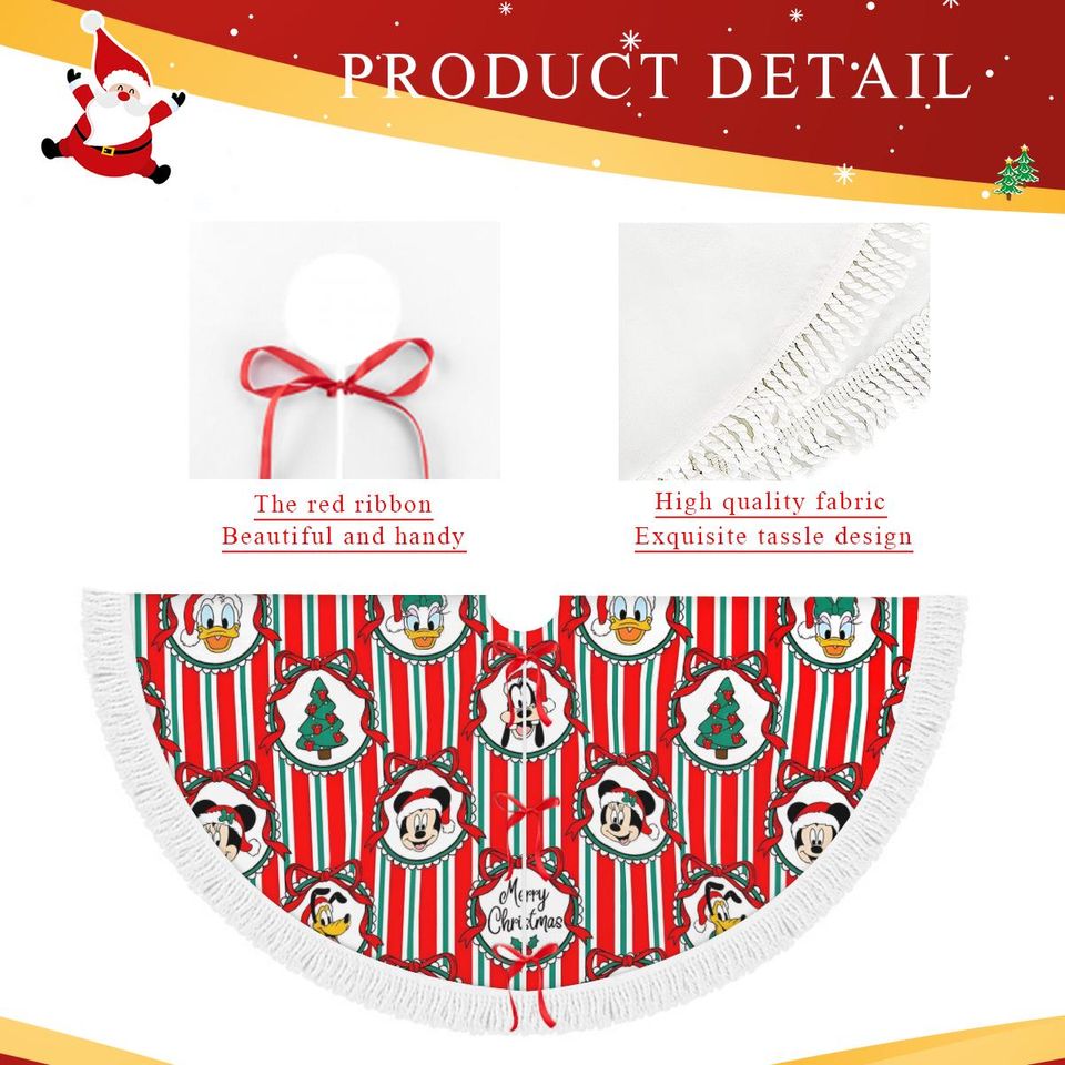 Mickey & Friends Christmas Tree Skirt, Holiday Decor