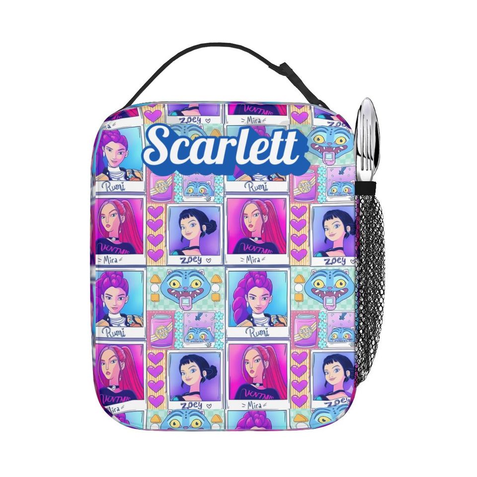 Kpop Demon Hunter Lunch Bag | Huntrix Merch Lunch Tote |  Gift for Kpop Lovers