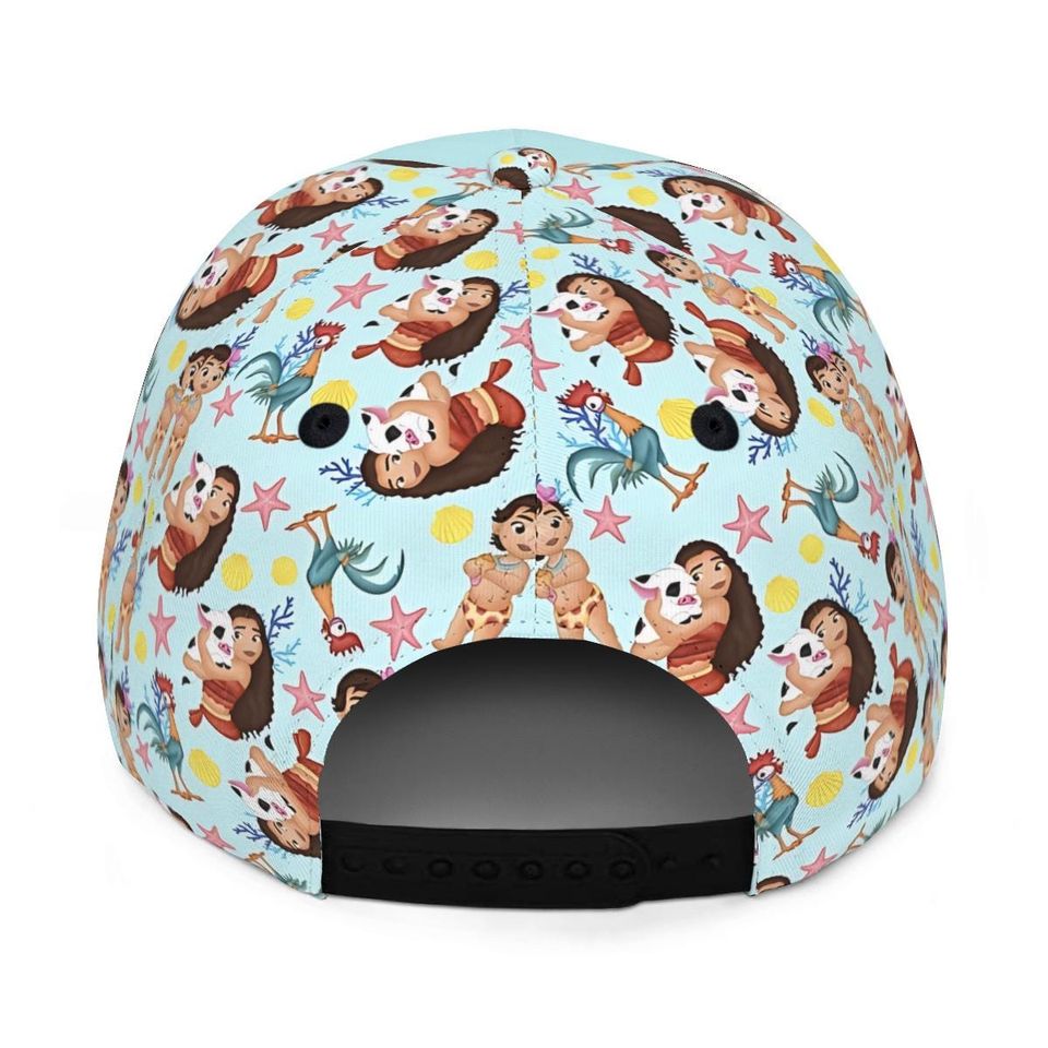 Custom Hei Hei Moana Baseball Cap Disney Trucker Hat