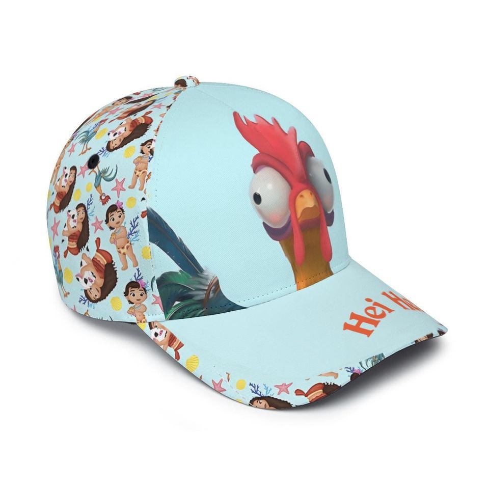 Custom Hei Hei Moana Baseball Cap Disney Trucker Hat