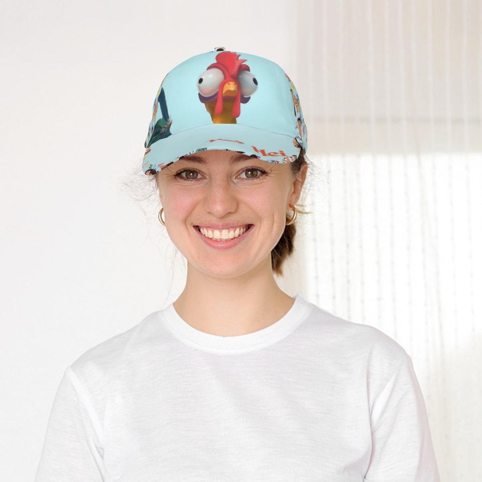 Custom Hei Hei Moana Baseball Cap Disney Trucker Hat