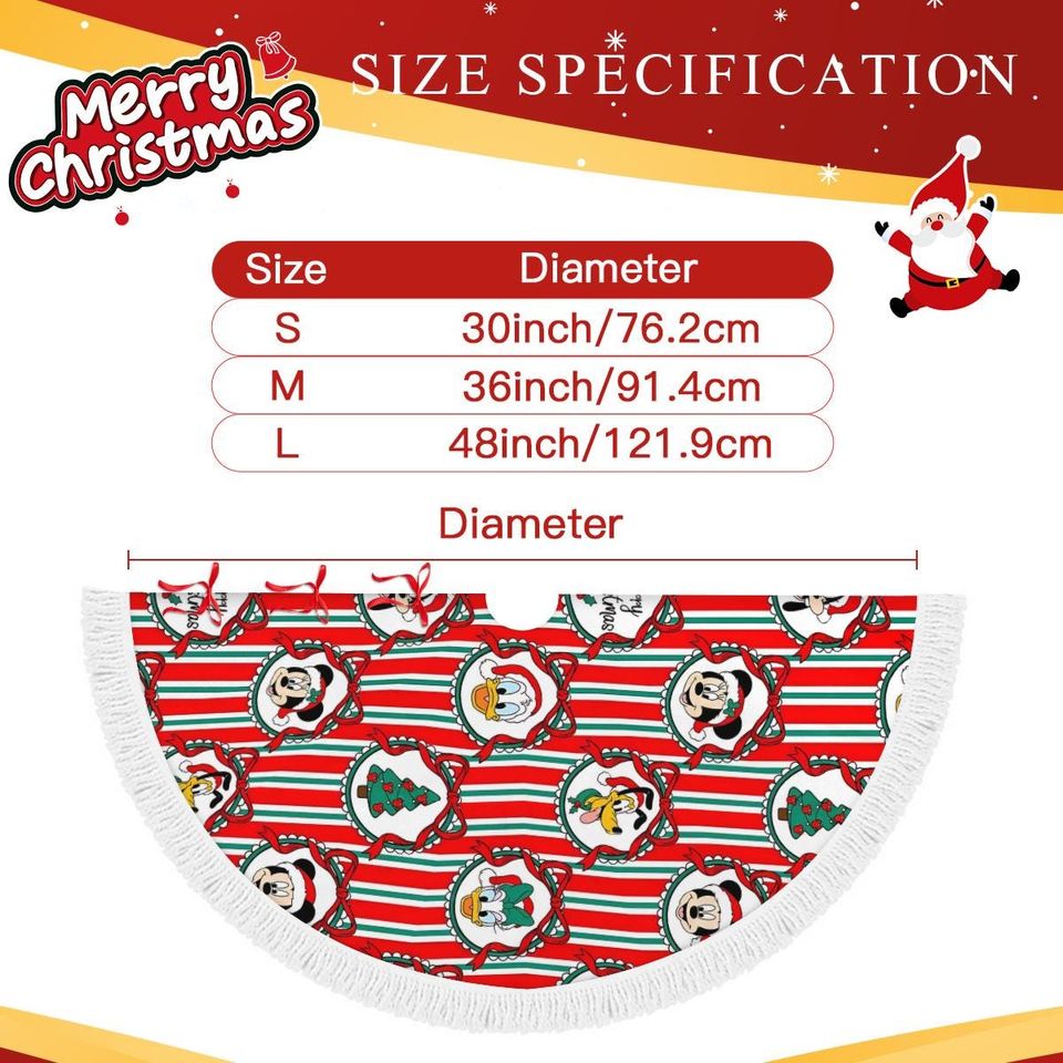 Mickey & Friends Christmas Tree Skirt, Holiday Decor