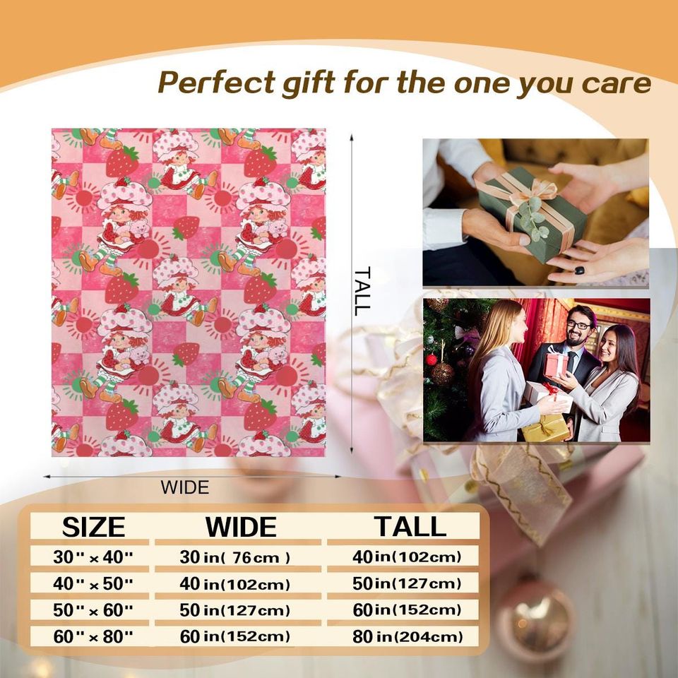 Strawberry Shortcake Baby Fleece Blanket,