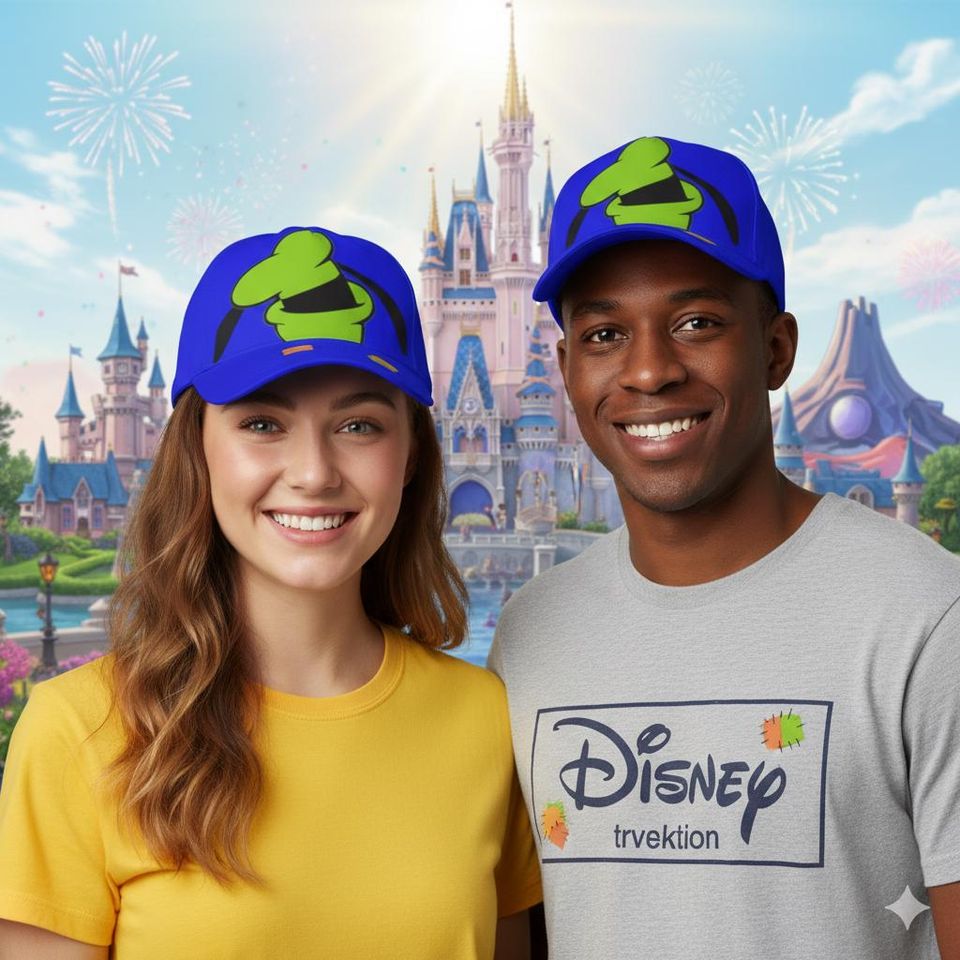 Custom Goofy Ears Baseball Cap with Disney World Vacation Sun Hat