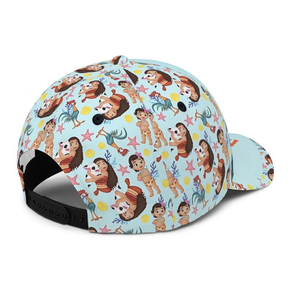 Custom Hei Hei Moana Baseball Cap Disney Trucker Hat