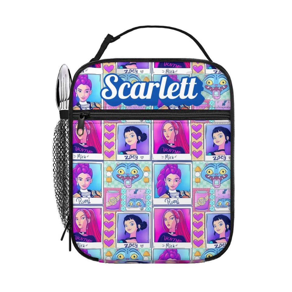 Kpop Demon Hunter Lunch Bag | Huntrix Merch Lunch Tote |  Gift for Kpop Lovers