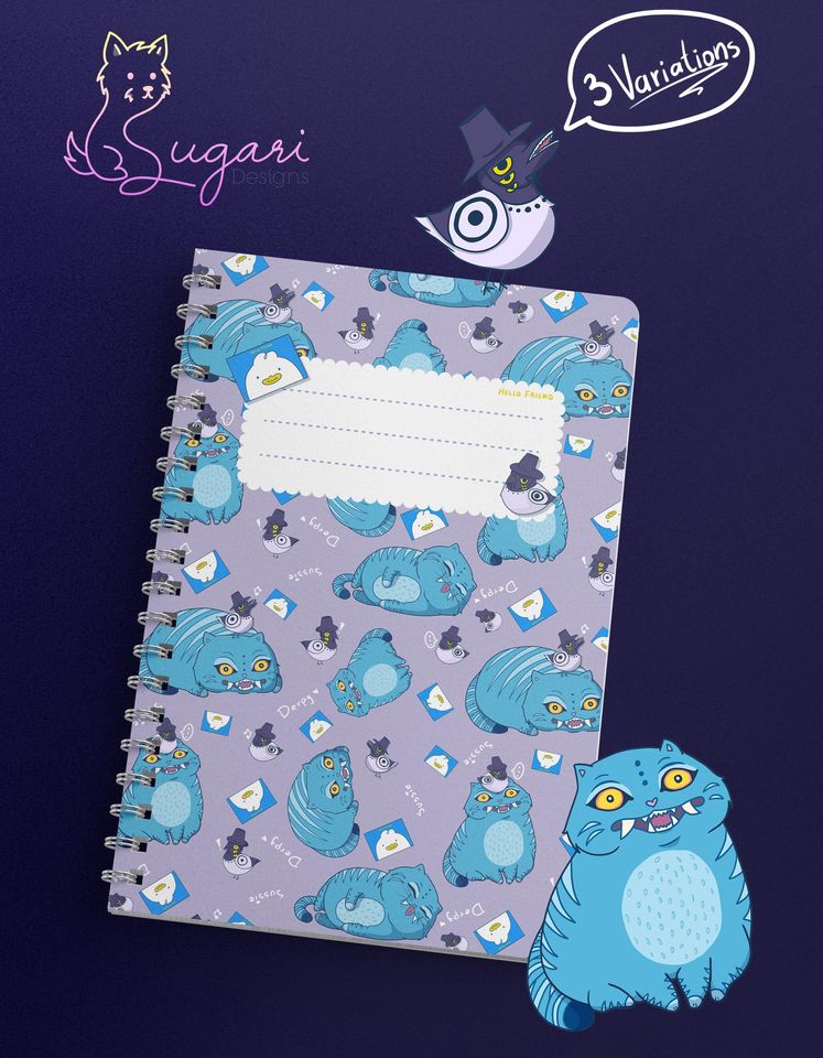 Derpy and Sussie KPop Demon Hunter Composition Notebook Cover