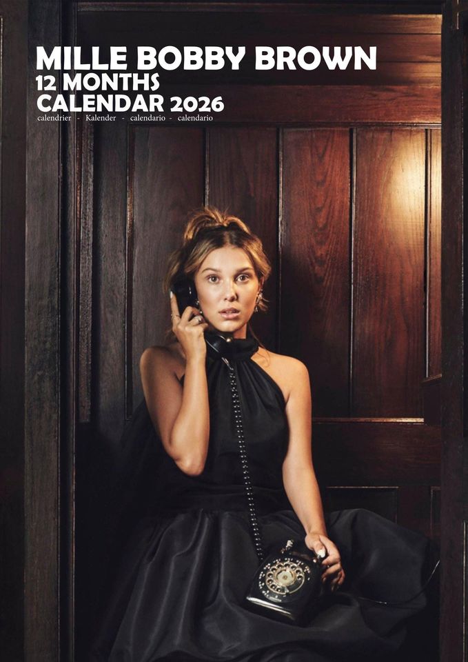 Millie Bobby Brown 2026 Calendar, New Year Gift, Home Decor