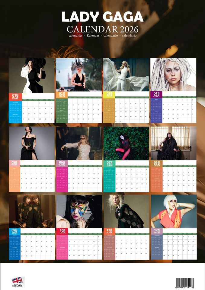 Ld ga 2026 Calendar, New Year Gift, Home Decor