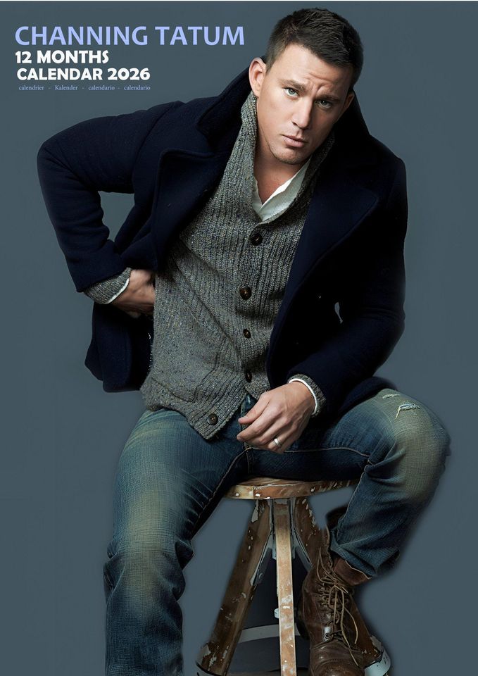 Channing Tatum 2026 Calendar, New Year Gift, Home Decor