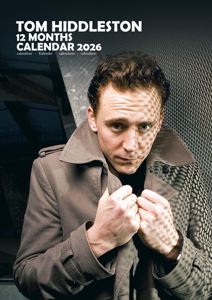 Tom Hiddleston 2026 Calendar, New Year Gift, Home Decor