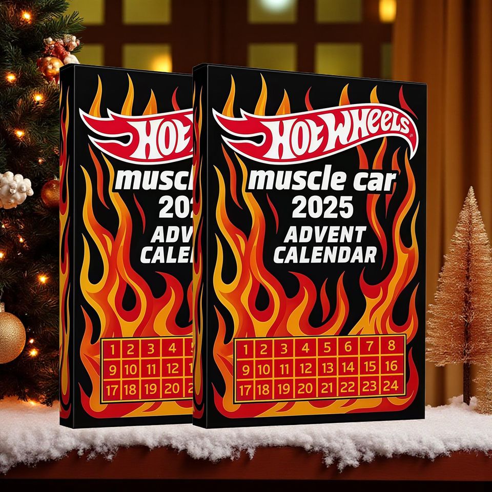 Muscle Car Advent Calendar 2025, Acrylic Hot Rod Christmas Countdown