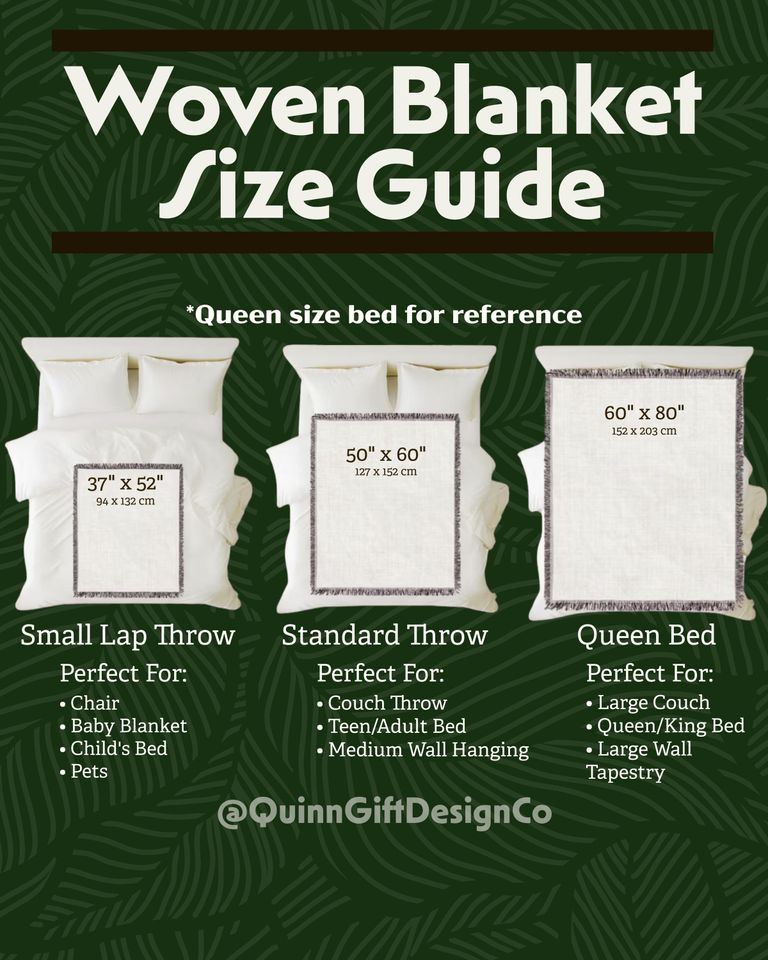 Fantasy Woven Blanket: A Golden Haired Queen & White Stag, Enchanted Forest and Castle