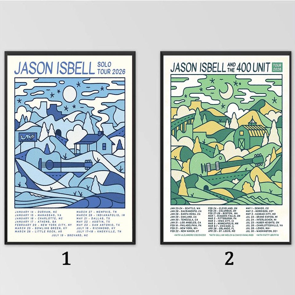 Jason Isbell's 2026 tour Poster