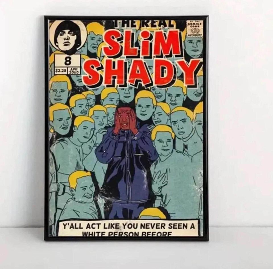 Eminem Slim Shady Rap Rapper Poster
