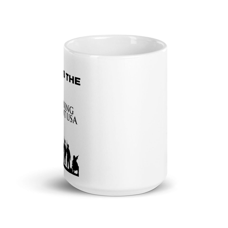Turning Point Military Hype White glossy mug
