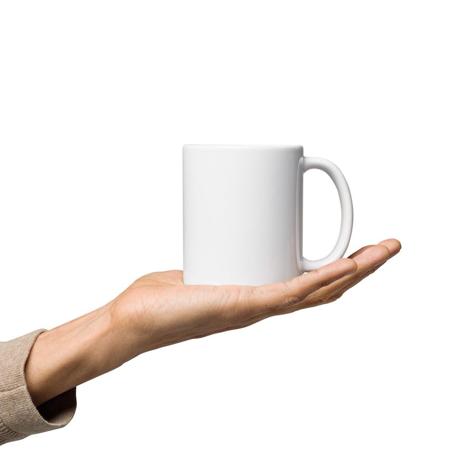 Turning Point Military Hype White glossy mug