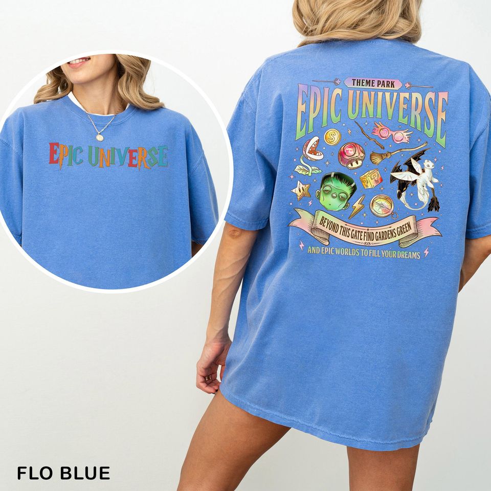 Epic Universe Shirt, Comfort Colors, Universal Studios Theme Park Trip Tee 413426