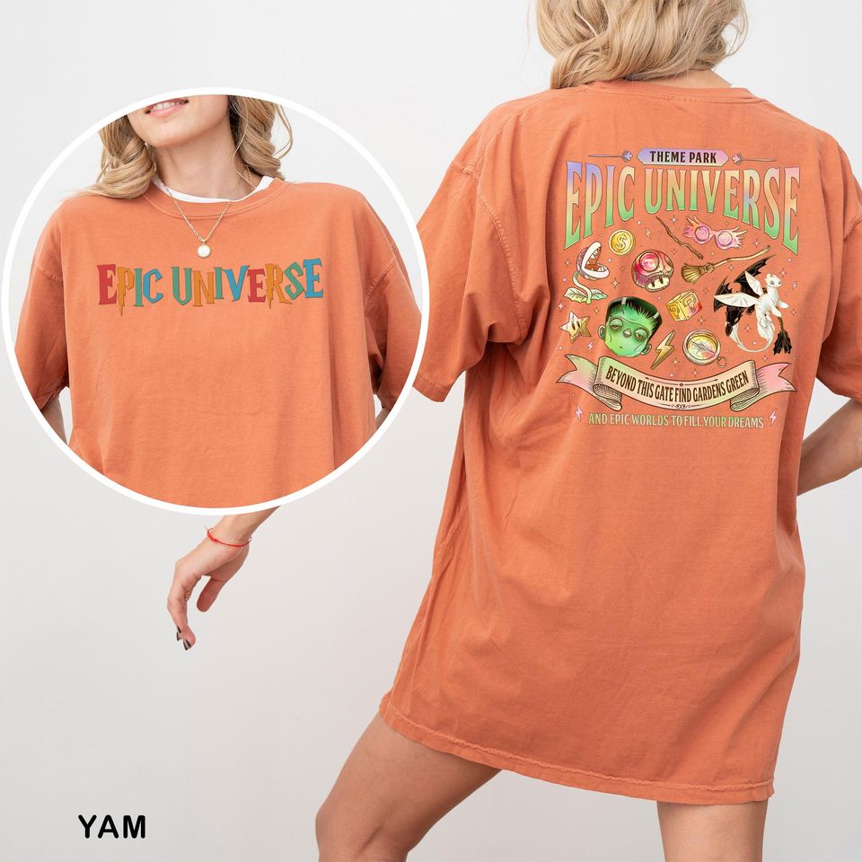 Epic Universe Shirt, Comfort Colors, Universal Studios Theme Park Trip Tee 413426