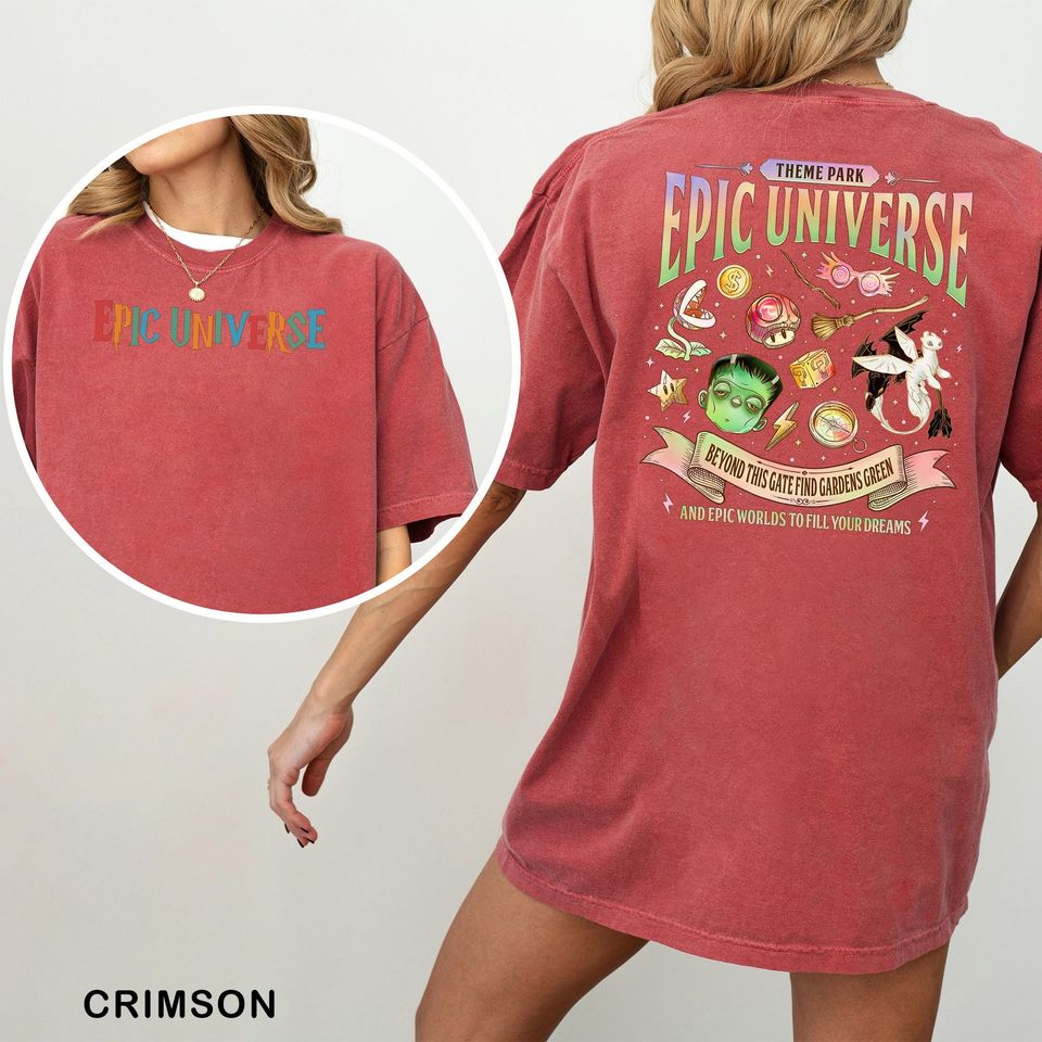 Epic Universe Shirt, Comfort Colors, Universal Studios Theme Park Trip Tee 413426