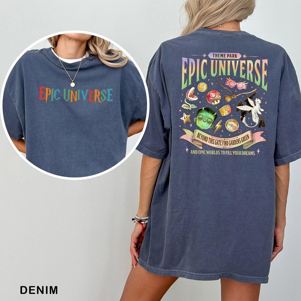 Epic Universe Shirt, Comfort Colors, Universal Studios Theme Park Trip Tee 413426