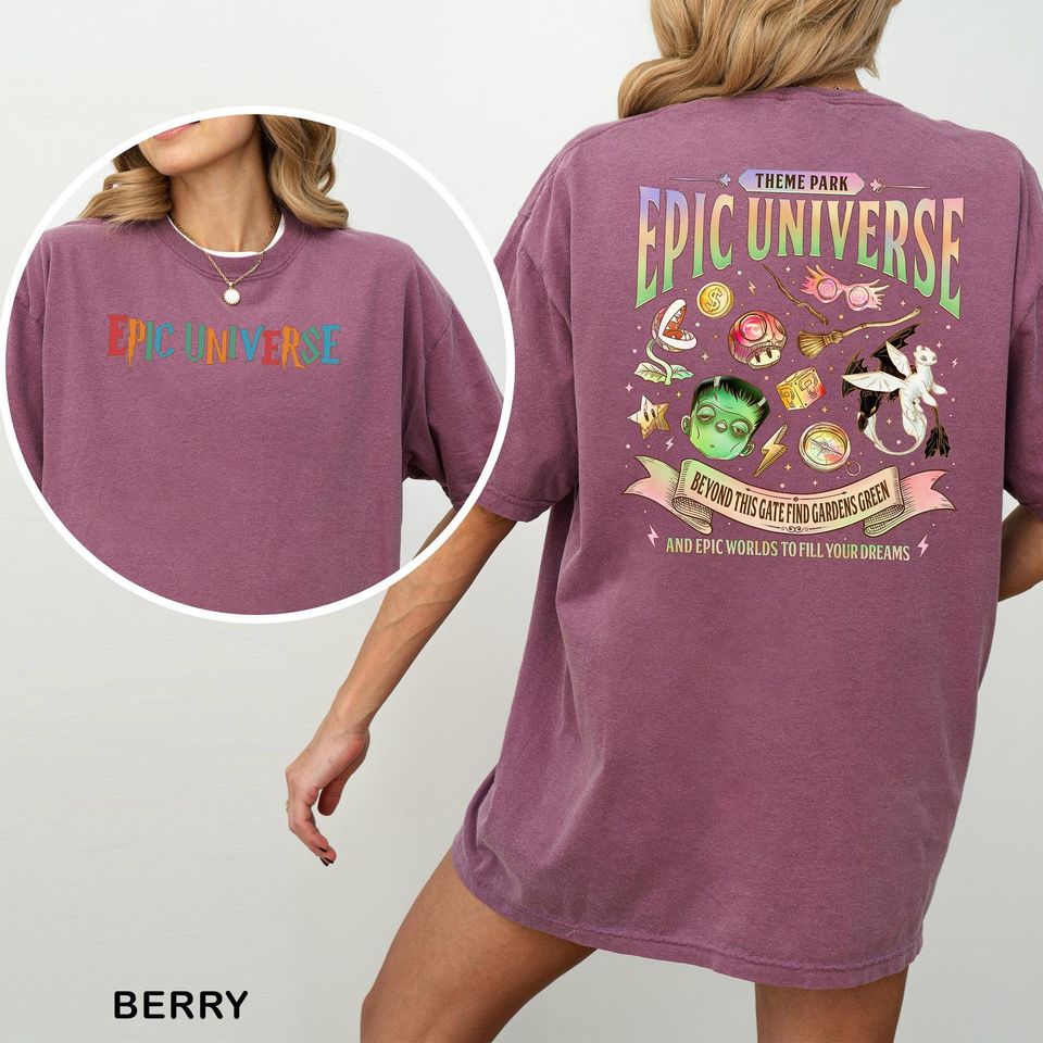 Epic Universe Shirt, Comfort Colors, Universal Studios Theme Park Trip Tee 413426