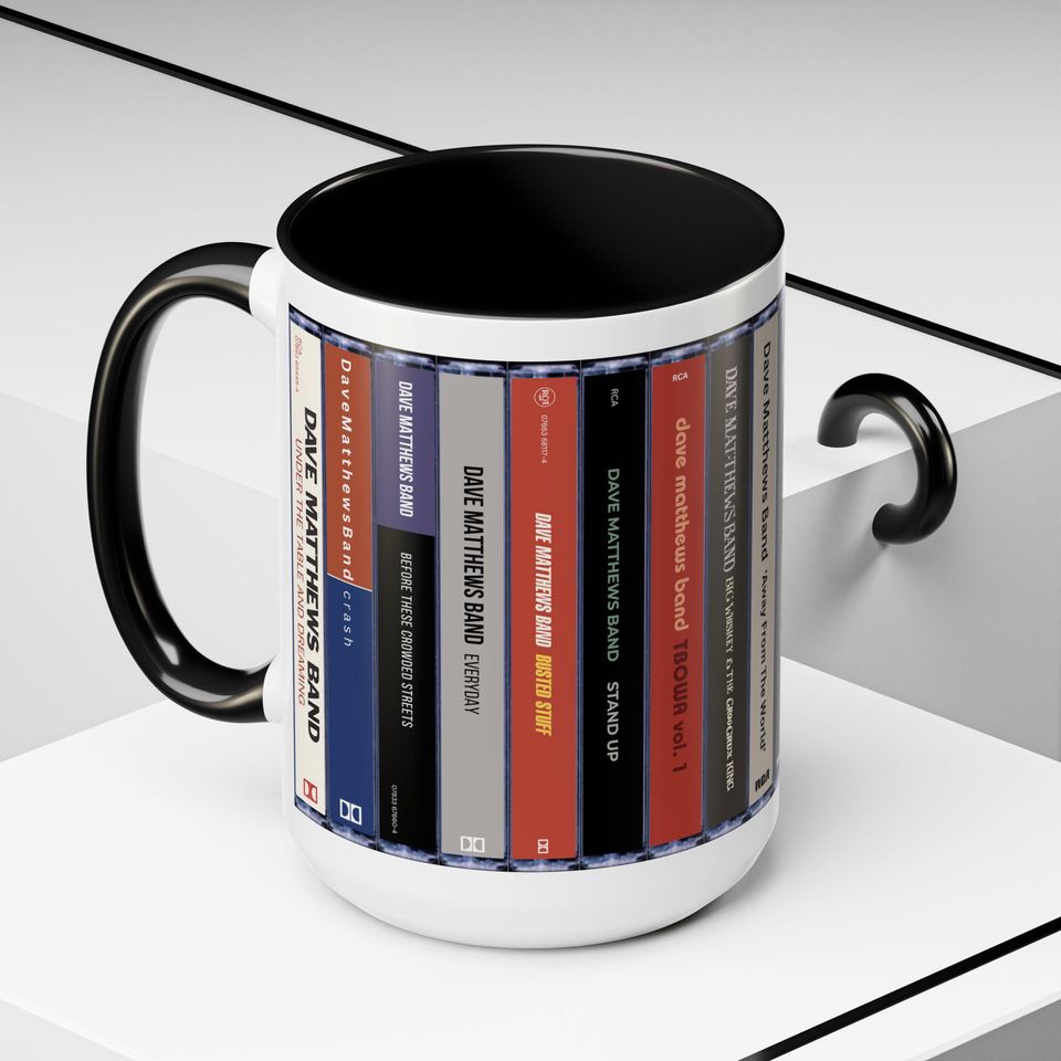 Dave Matthews Band Cassette Mug, Music Lover Gift, Accent Coffee Cup