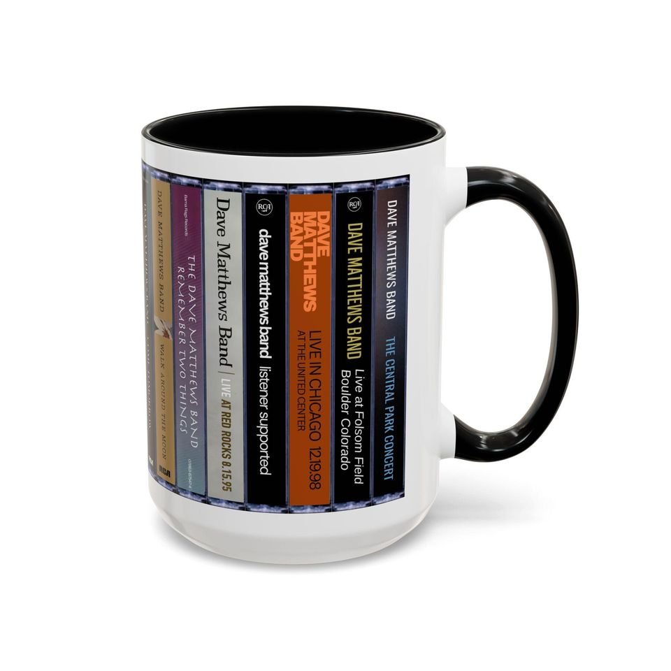 Dave Matthews Band Cassette Mug, Music Lover Gift, Accent Coffee Cup