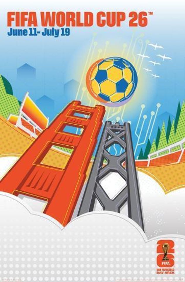 FIFA World Cup 2026 Cityscapes Poster, Home Decor