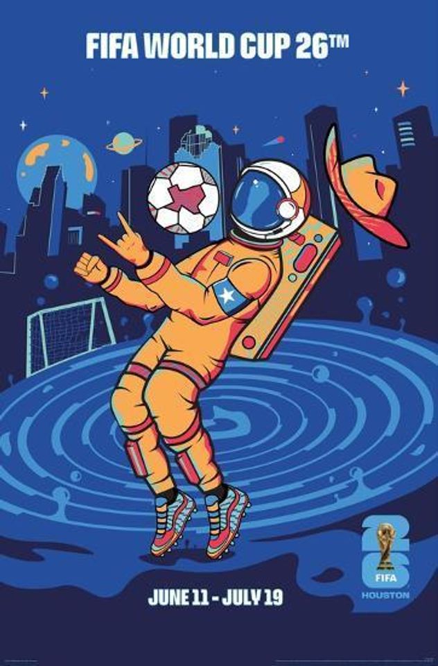 FIFA World Cup 2026 Cityscapes Poster, Home Decor