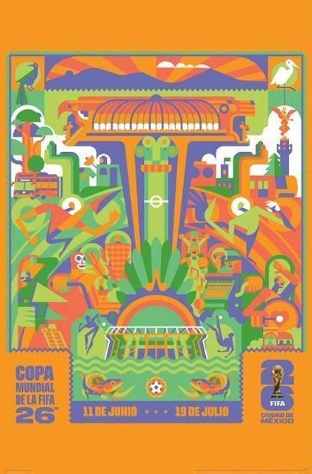 FIFA World Cup 2026 Cityscapes Poster, Home Decor