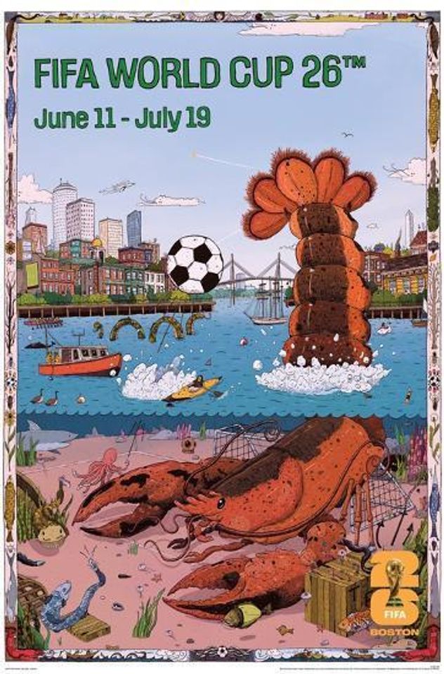 FIFA World Cup 2026 Cityscapes Poster, Home Decor