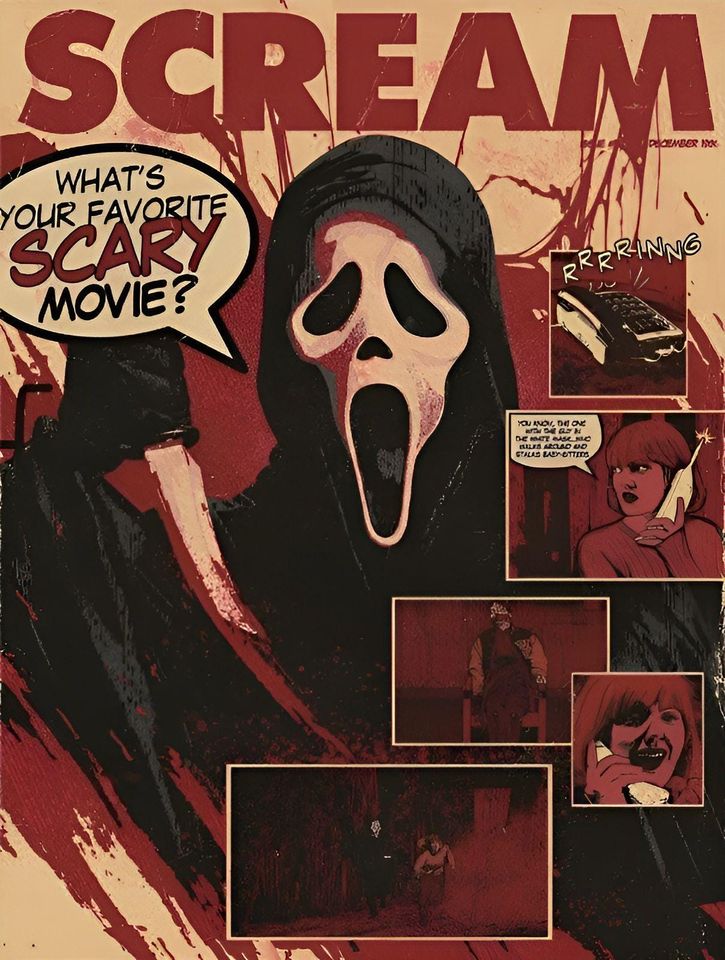 Ghostface Scream Rug: Horror Movie Halloween Decor