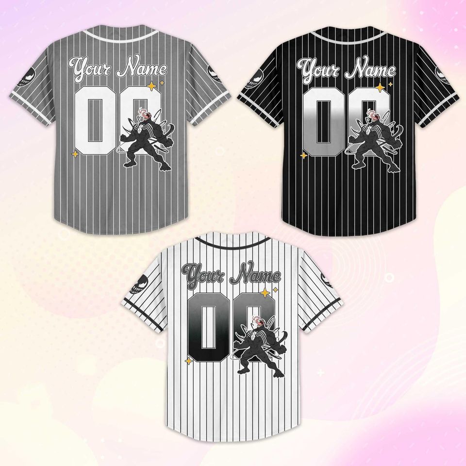 Personalized Venom Baseball Jersey, Custom Fan Gift