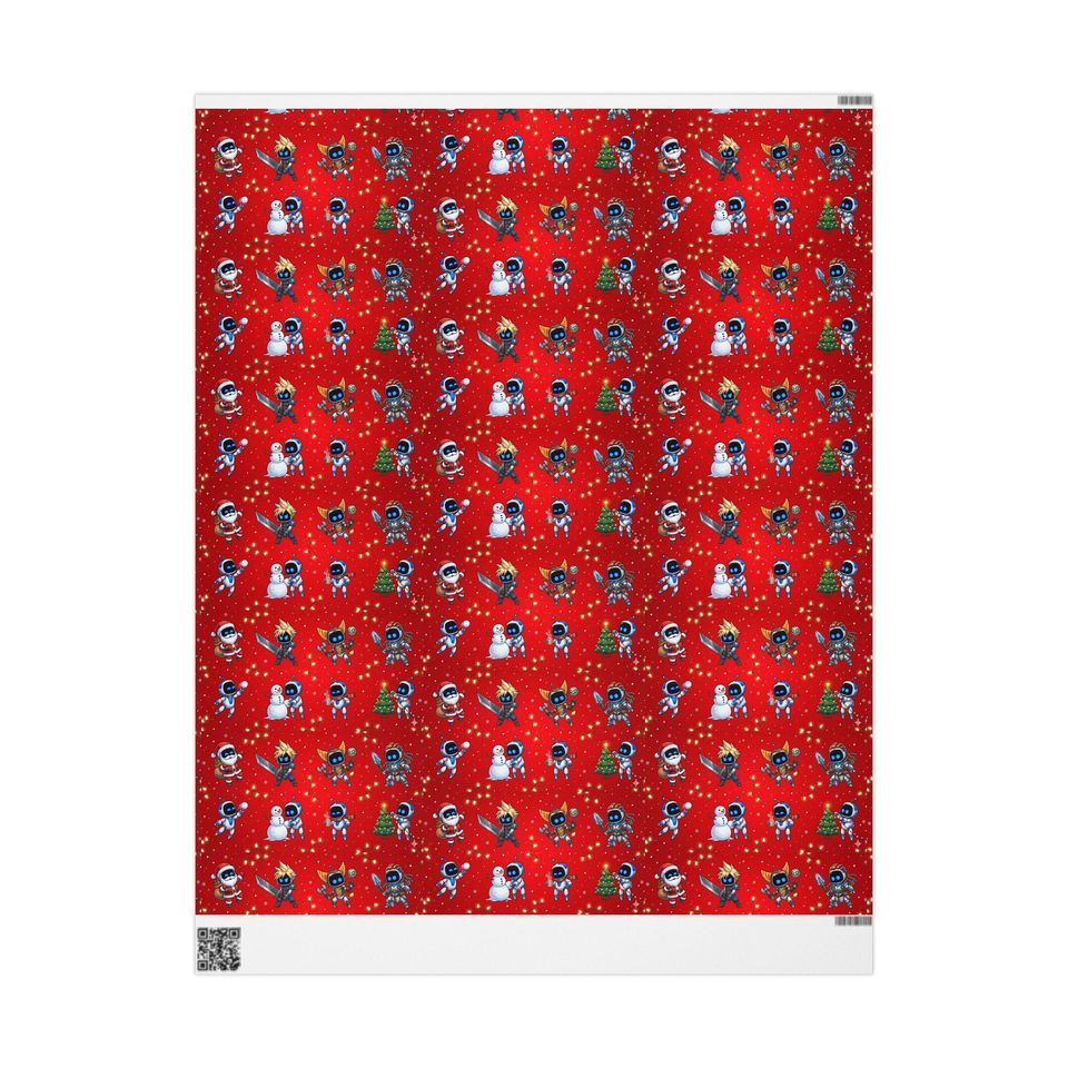 Astro Bots Holiday Heroes Wrapping Paper | Cloud, Ratchet, Aloy & More!