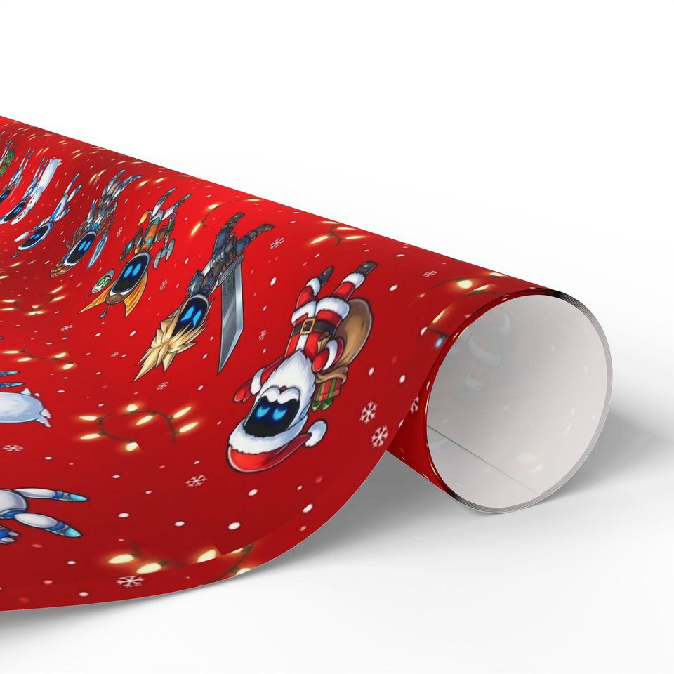 Astro Bots Holiday Heroes Wrapping Paper | Cloud, Ratchet, Aloy & More!