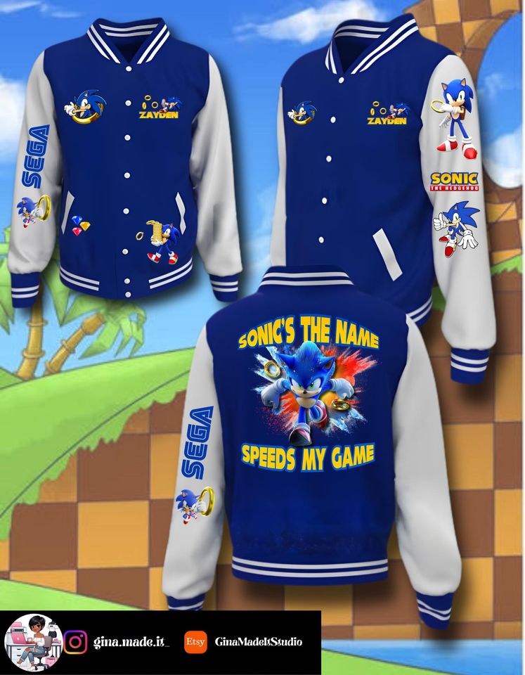 Sonic Speed Meets Street Style | Custom Sonic the Hedgehog  Jacket