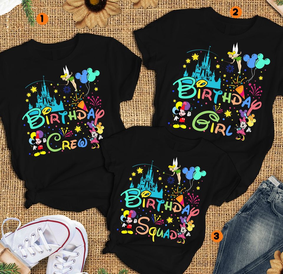 Personalized Disney Birthday Crew Shirt