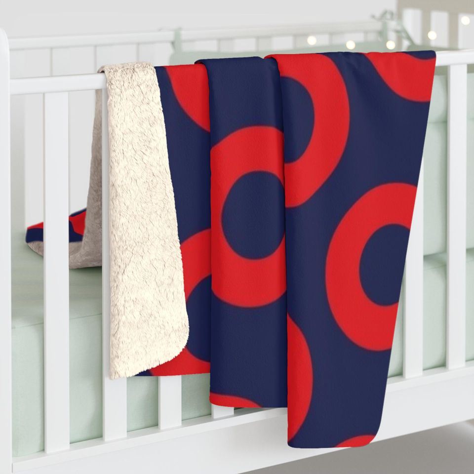 Phish Donut Sherpa Fleece Blanket
