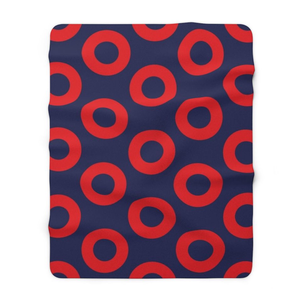 Phish Donut Sherpa Fleece Blanket