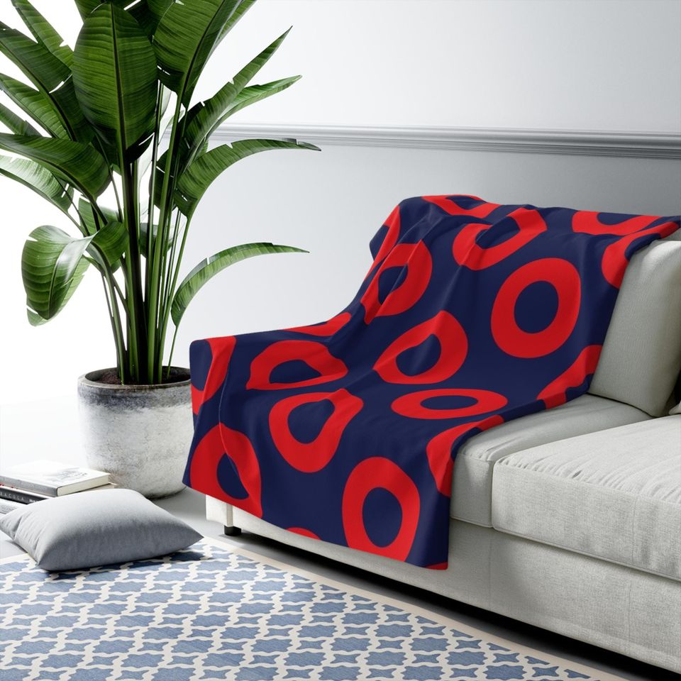Phish Donut Sherpa Fleece Blanket