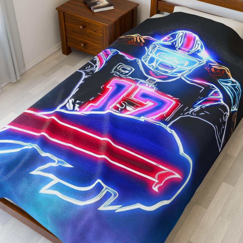 Josh Allen Buffalo Throw Blanket