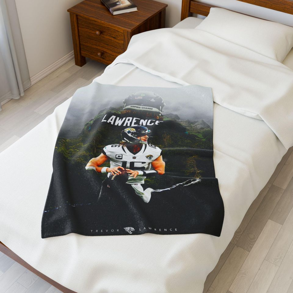 Trevor Lawrence Jaguars Throw Blanket