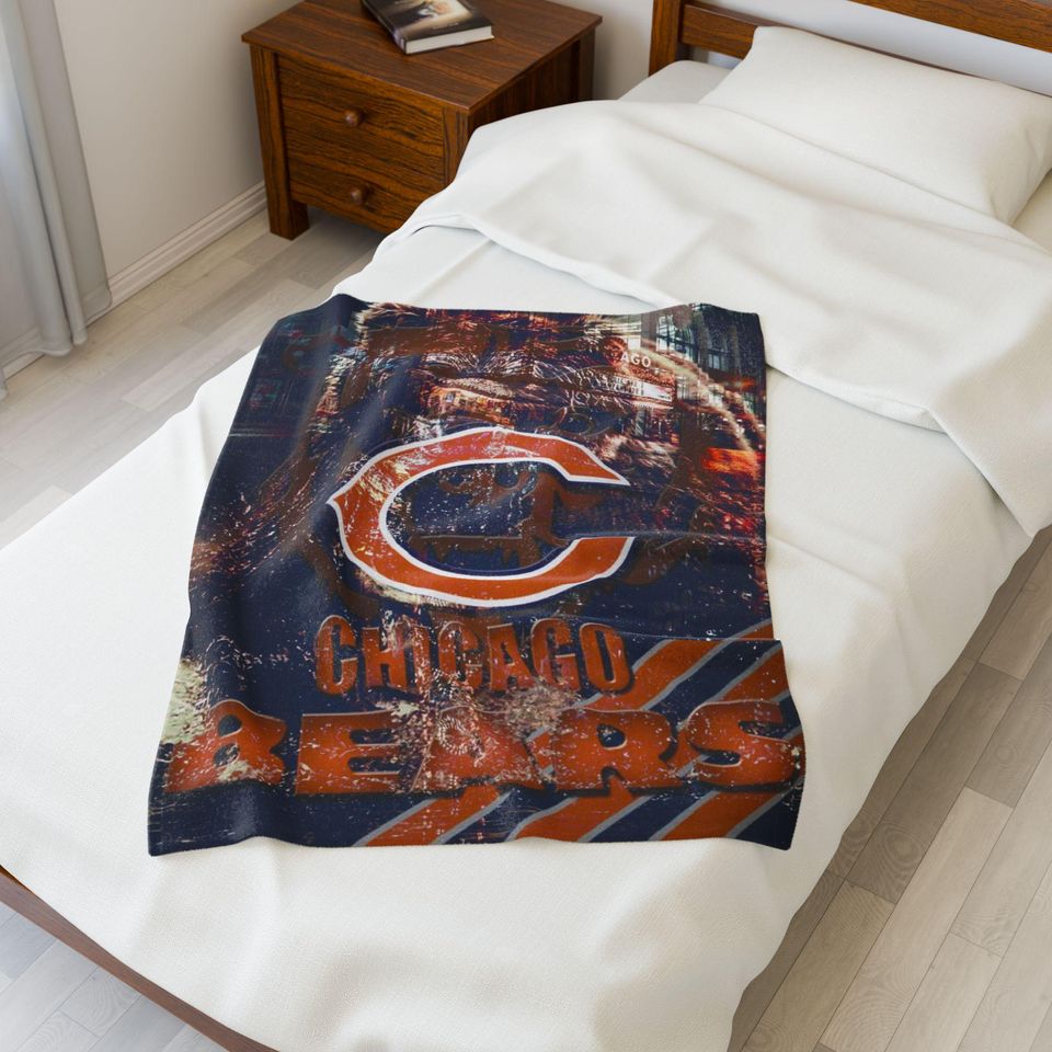 Chicago Bears Throw  Blanket