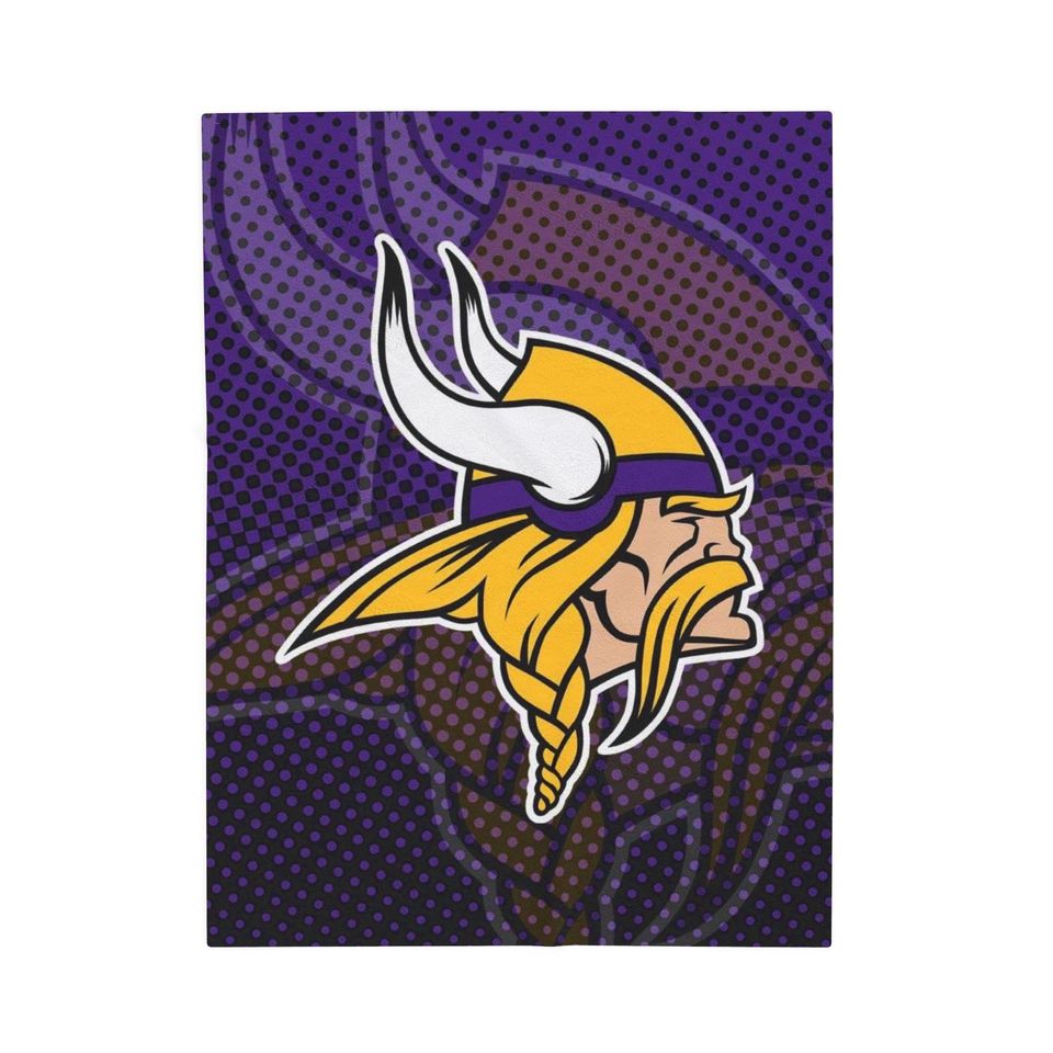 Minnesota Vikings Plush Fleece Blanket Decorative Throw