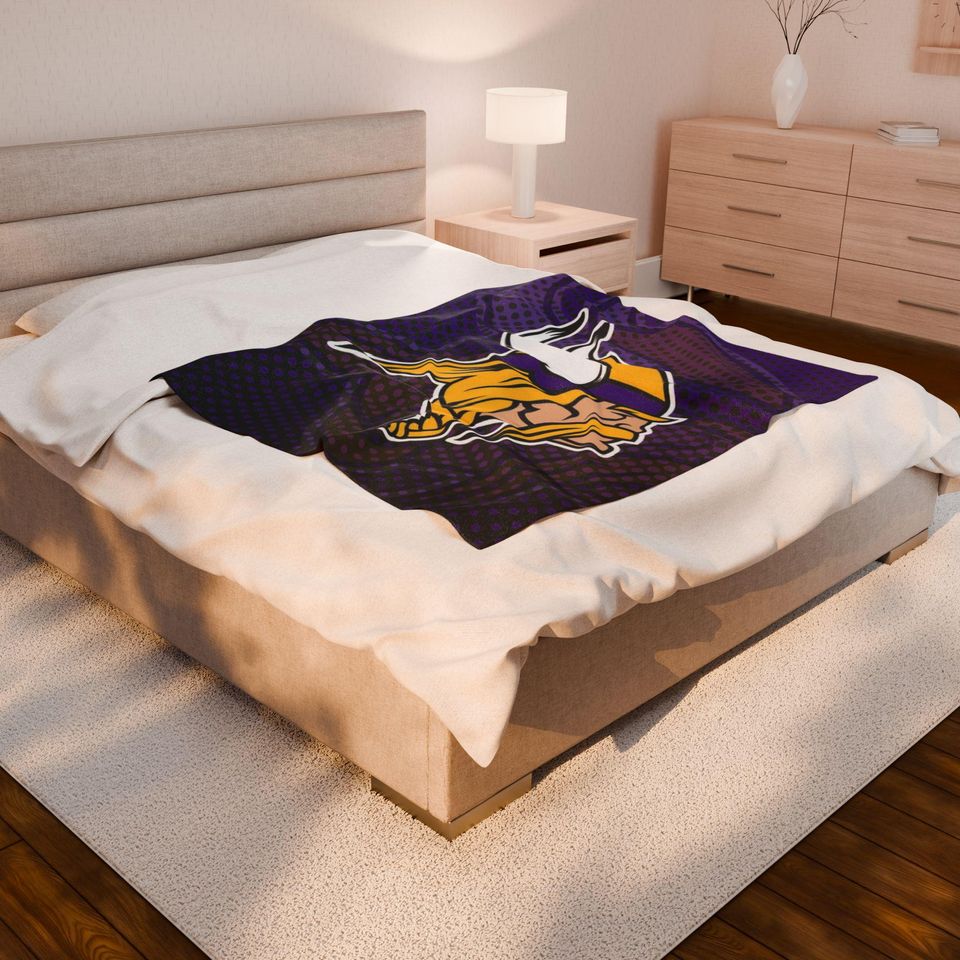 Minnesota Vikings Plush Fleece Blanket Decorative Throw