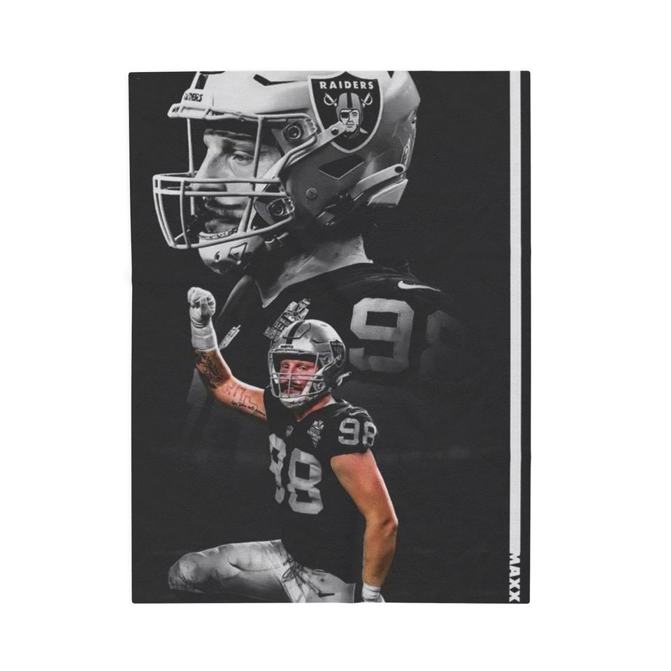 Maxx Crosby Throw Blanket