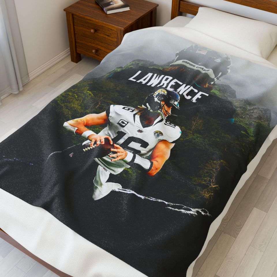 Trevor Lawrence Jaguars Throw Blanket